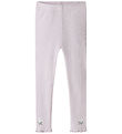 Name It Leggings - Rib - NmfDari - Lavender Fog