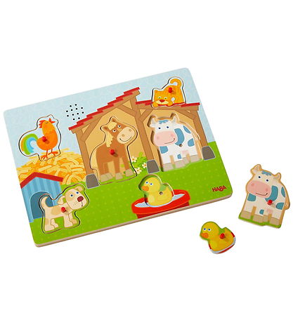 HABA Puslespil - Sounds-Clutching - On the farm