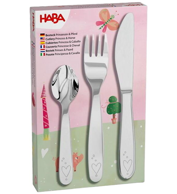 HABA Bestik - Stål - Prisesse & Hest