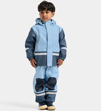 Didriksons Regntøj m. Seler - Boardman - PU - Light Sea Blue