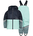 Didriksons Rainwear w. Suspenders - Waterman - PU - Ocean Mint