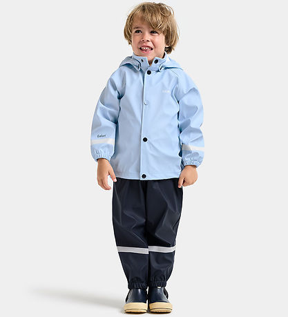 Didriksons Regntøj m. Seler - Slaskeman - PU - Light Sea Blue