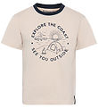 Didriksons T-shirt - Mint - Sand Beige