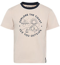 Didriksons T-shirt - Mint - Sand Beige