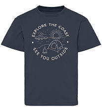 Didriksons T-shirt - Mynta - Navy