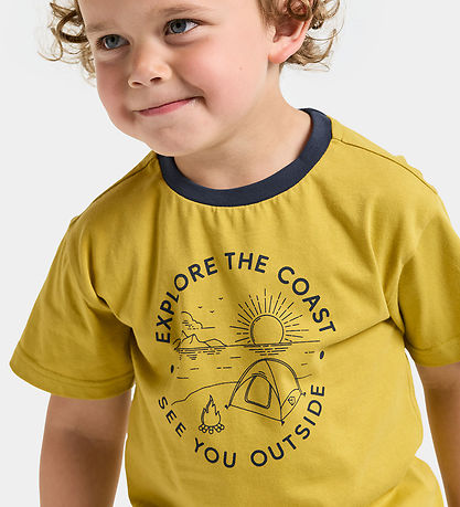 Didriksons T-shirt - Mint - Yellow Pollen