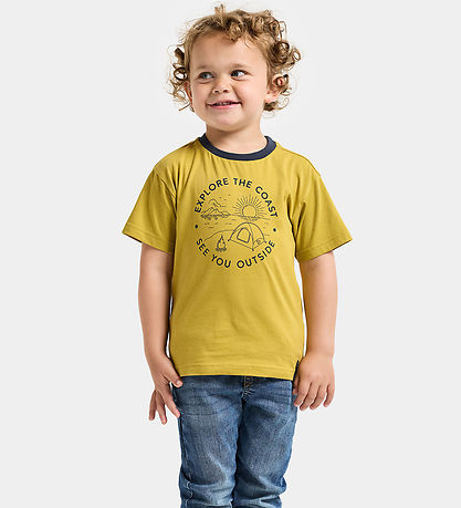 Didriksons T-shirt - Mint - Yellow Pollen