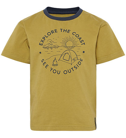 Didriksons T-shirt - Mint - Yellow Pollen