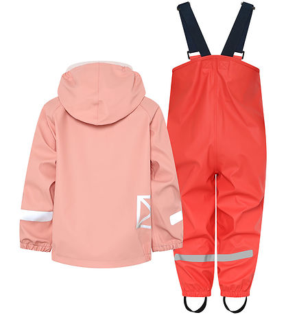 Didriksons Regntøj m. Seler - Slaskeman - PU - Powder Peach