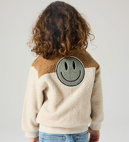 Name It Fleecejakke - NmmBallas - Pumice Stone