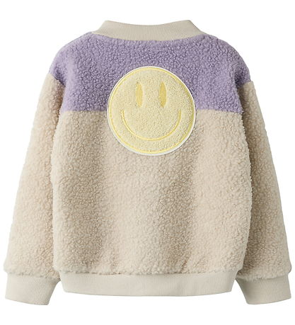 Name It Fleecejakke - NmfBalissea - Pumice Stone