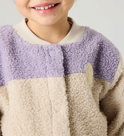 Name It Fleecejakke - NmfBalissea - Pumice Stone