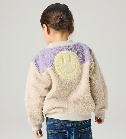 Name It Fleecejakke - NmfBalissea - Pumice Stone