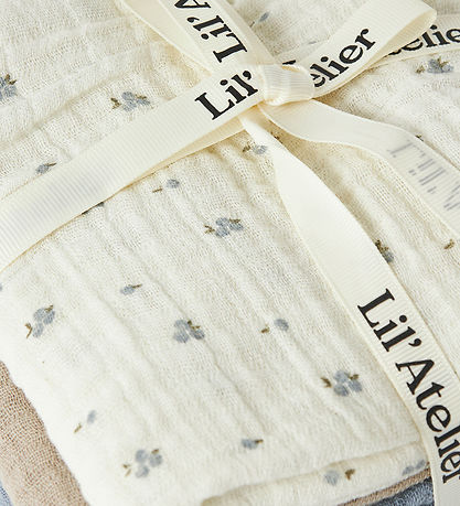 Lil Atelier Stofbleer - 3-pak - NbnIsleys - Coconut Milk/OXFORD 