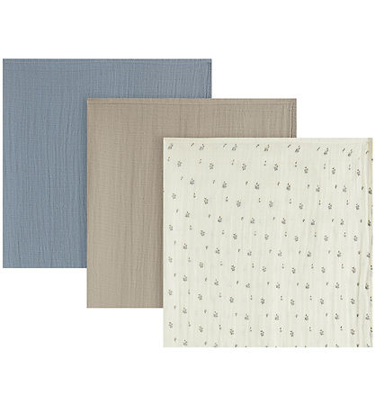 Lil Atelier Stofbleer - 3-pak - NbnIsleys - Coconut Milk/OXFORD 