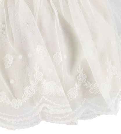 Name It Spencer w. Headband - Tulle - NbfDemille - Cloud Dancer