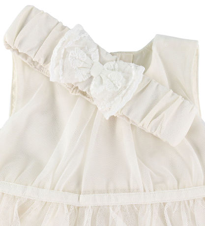 Name It Spencer w. Headband - Tulle - NbfDemille - Cloud Dancer