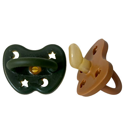 Hevea Pacifiers - 3-36 Mths. - 2-Pack - Forest Shadows