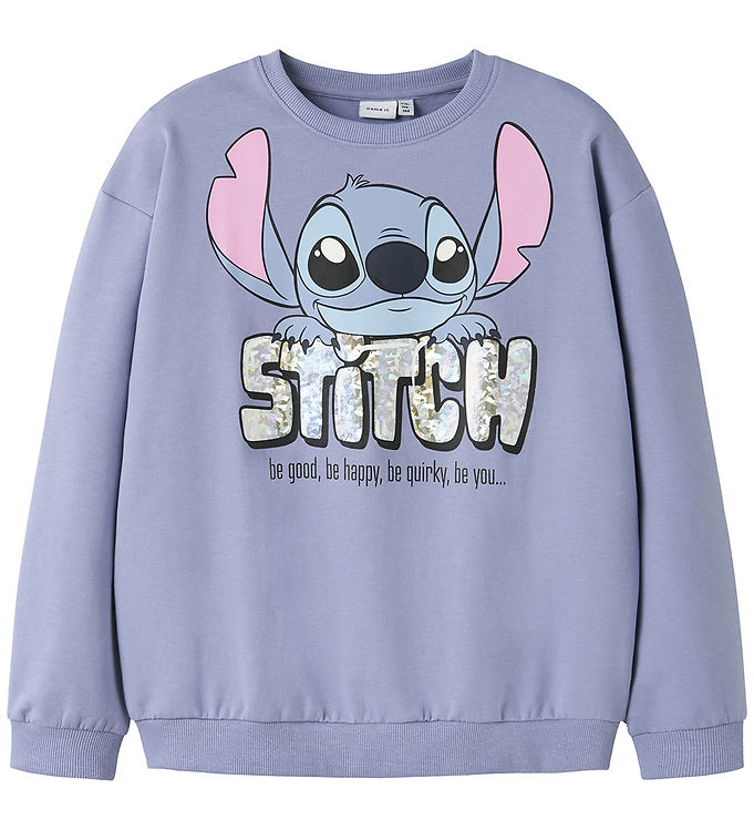 Name It Sweatshirt - NkfFordi - Stitch - Purple Impression