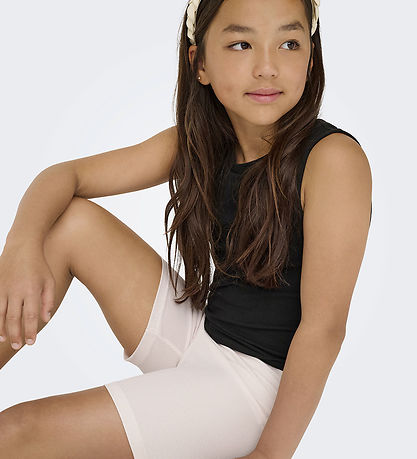 Kids Only Cykelshorts - 2-pak - KogClare - Mauve Chalk/Black