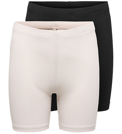 Kids Only Cykelshorts - 2-pak - KogClare - Mauve Chalk/Black