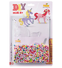 Hama Midi Perler - 2000 stk + 1 Plade - Fantasihest