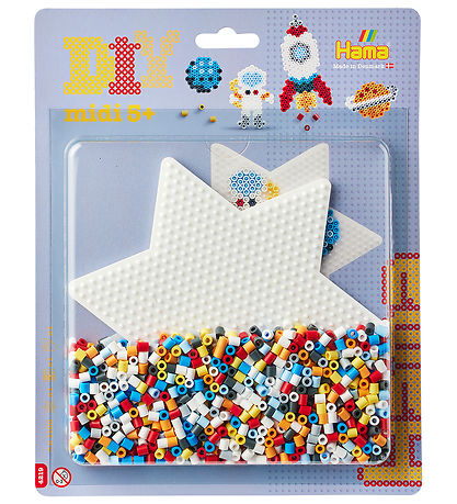 Hama Midi Perler - 1100 stk - Stor Stjerne - Space