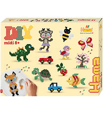 Hama Midi Perler - Gaveæske - 4000 stk. + 2 Plader - Perlesjov