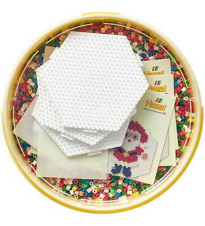 Hama Midi Perler - 30000 stk + 3 Plader i Bøtte - Jul