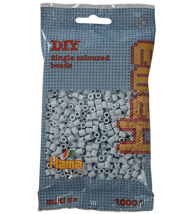 Hama 207-120 - Støvet Blå - 1.000 Stk. Diy Beads Midi Perler
