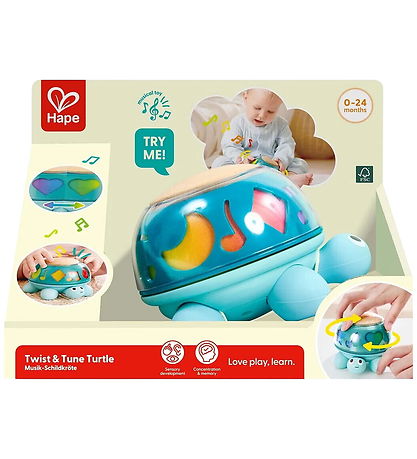 Hape Aktivitetslegetøj - Twist & Tune Musical Turtle