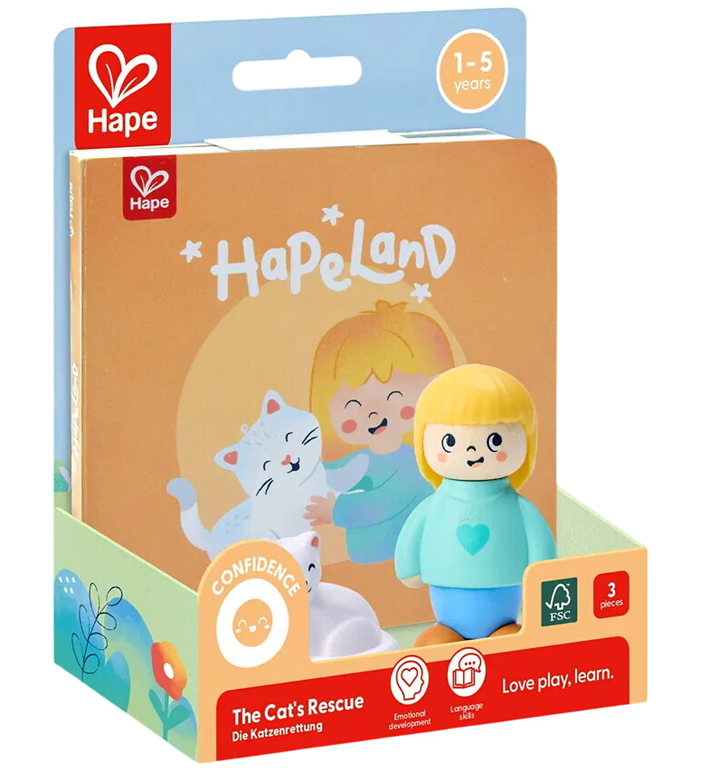 Hape Bilderbuch m. Abbildung – Katzenrettung - Hape - One Size - Bilderbuch