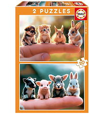 Educa Puslespil - 2x20 Brikker - Baby Animals