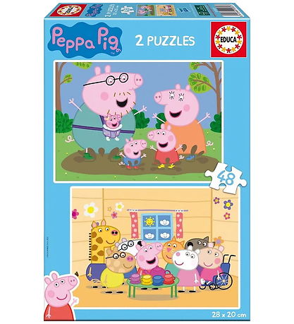 Educa Puslespil - 2x48 Brikker - Pappa Pig