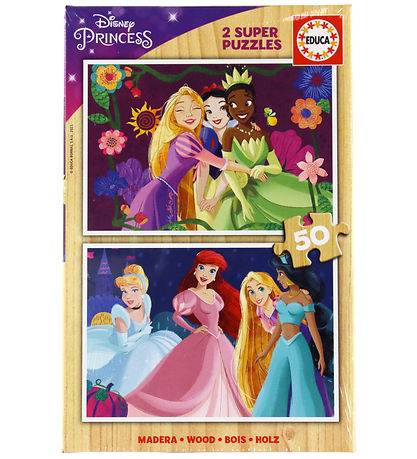 Educa Jigsaw Puzzle - 2x50 Bricks - Disney Princess