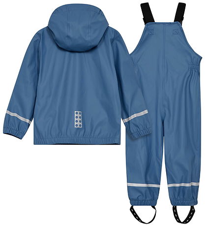 LEGO® Wear Regntøj m. Seler - PU - LWJivan 200 - Blå