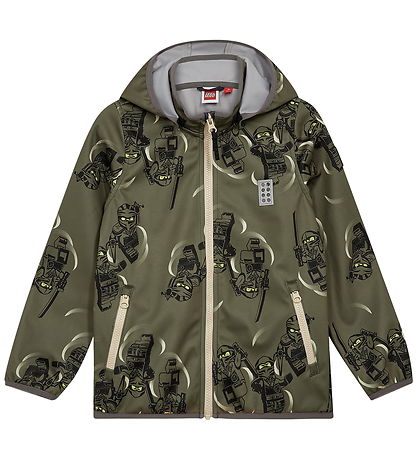 LEGO® Wear Ninjago Softshelljakke - LWSian 200 - Grøn