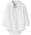 Name It Body l/æ - NbmNoller - Bright White/Bowtie Chateau Gray