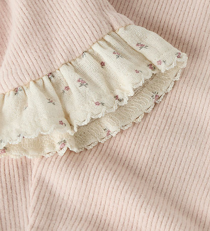 Lil' Atelier Leggins - Rib - NbfTrine - Slim - Peach Whip