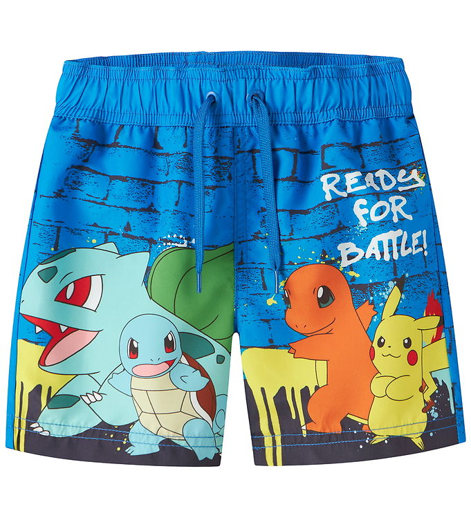 Name It NmmMeer Pokemon - Badeshorts - Blå - 92