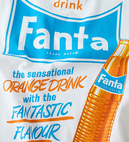 LMTD T-shirt - NlnMadden - Fanta - Bright White