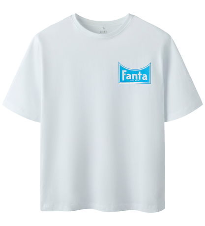 LMTD T-shirt - NlnMadden - Fanta - Bright White