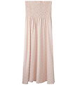 LMTD Maxi Nederdel - NlfZandy - Antique White/W. CRYSTAL PINK