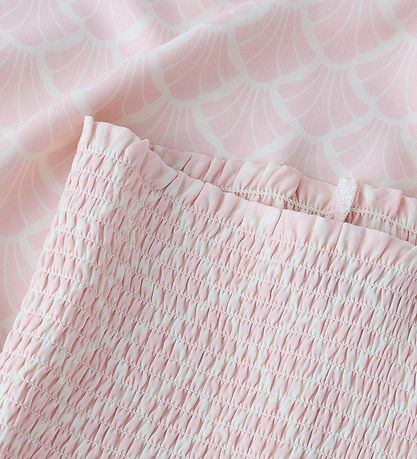 LMTD Maxi Nederdel - NlfZandy - Antique White/W. CRYSTAL PINK