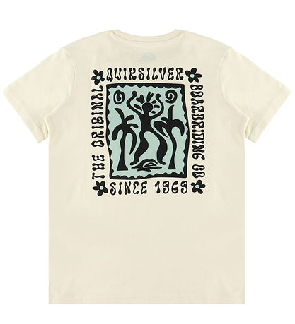 Quicksilver T-shirt - Serenity Splash - Bone White