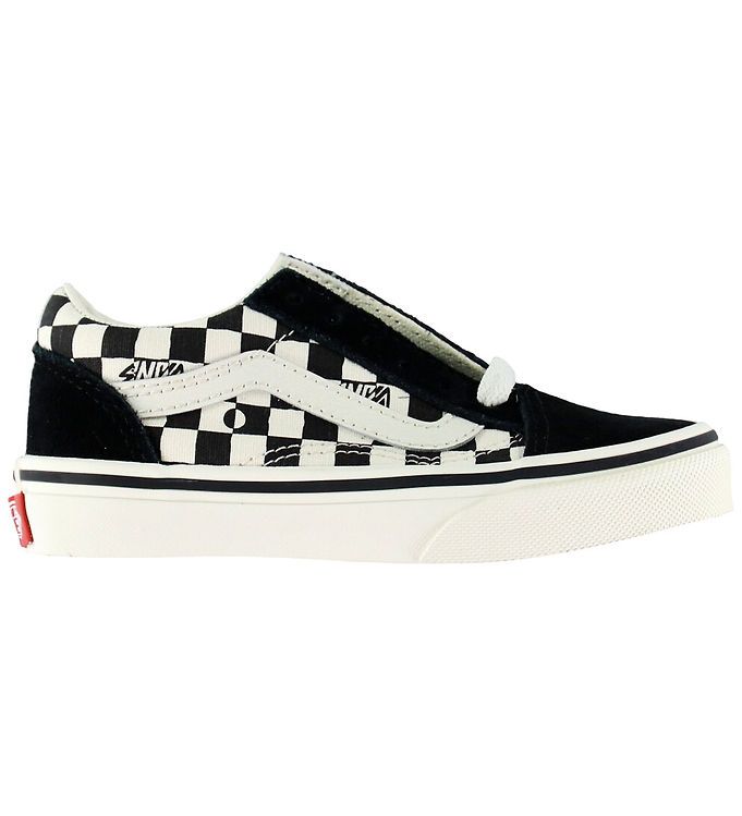Vans Sko - Old Skool - Geo Check Sort/Hvid