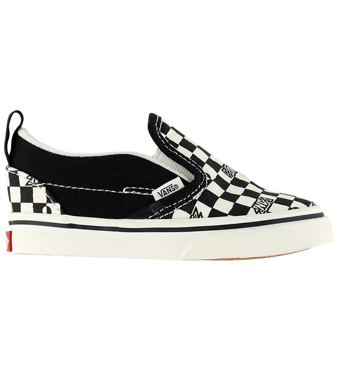 Slip-on til børn Vans Slip-On V GEO CHECK BLACK/WHITE