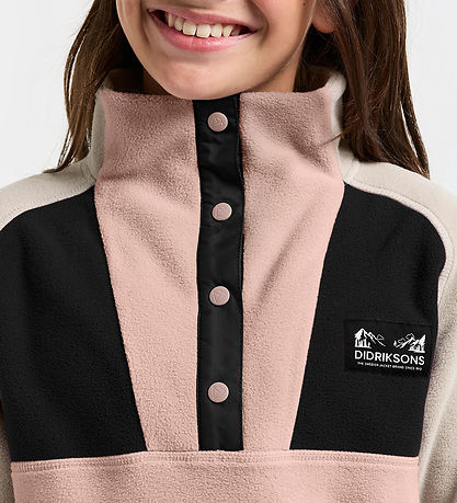 Didriksons Fleecetrøje - Yokto - Vintage Rose