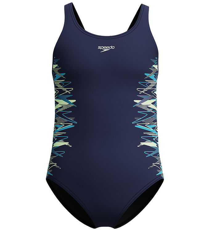 Speedo Badedragt - Muscleback - Peacoat/Pale Clover