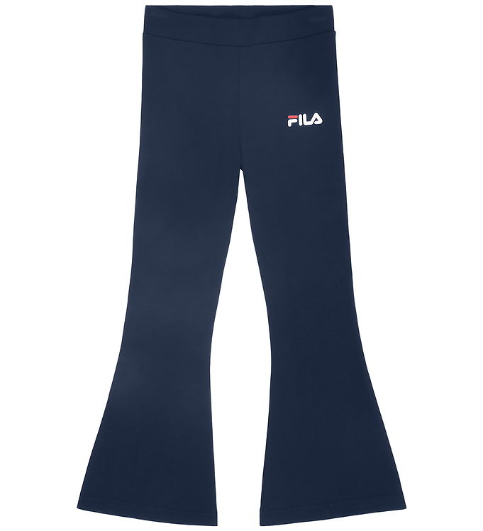 Fila Leggings - Ottini Flared - Black iris m. Logo